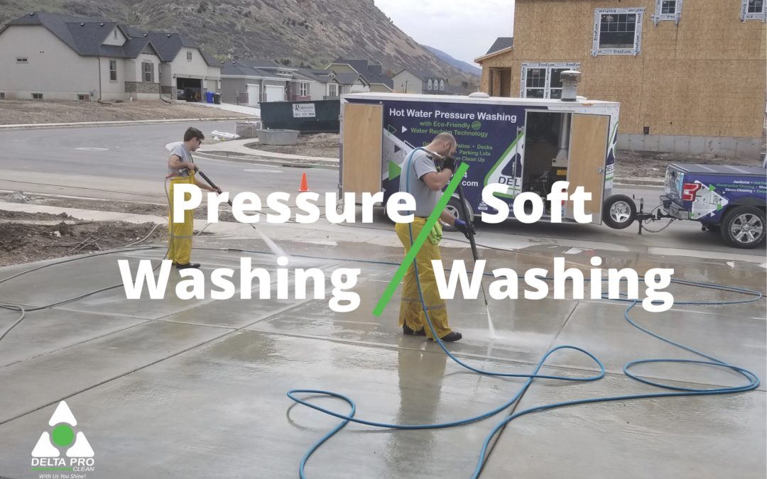 The Differences Between Soft Washing and Pressure Washing